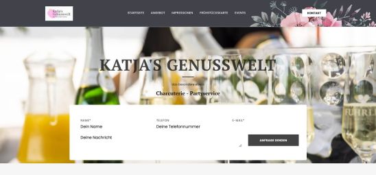Webdesign-Referenz: Katja's Genusswelt