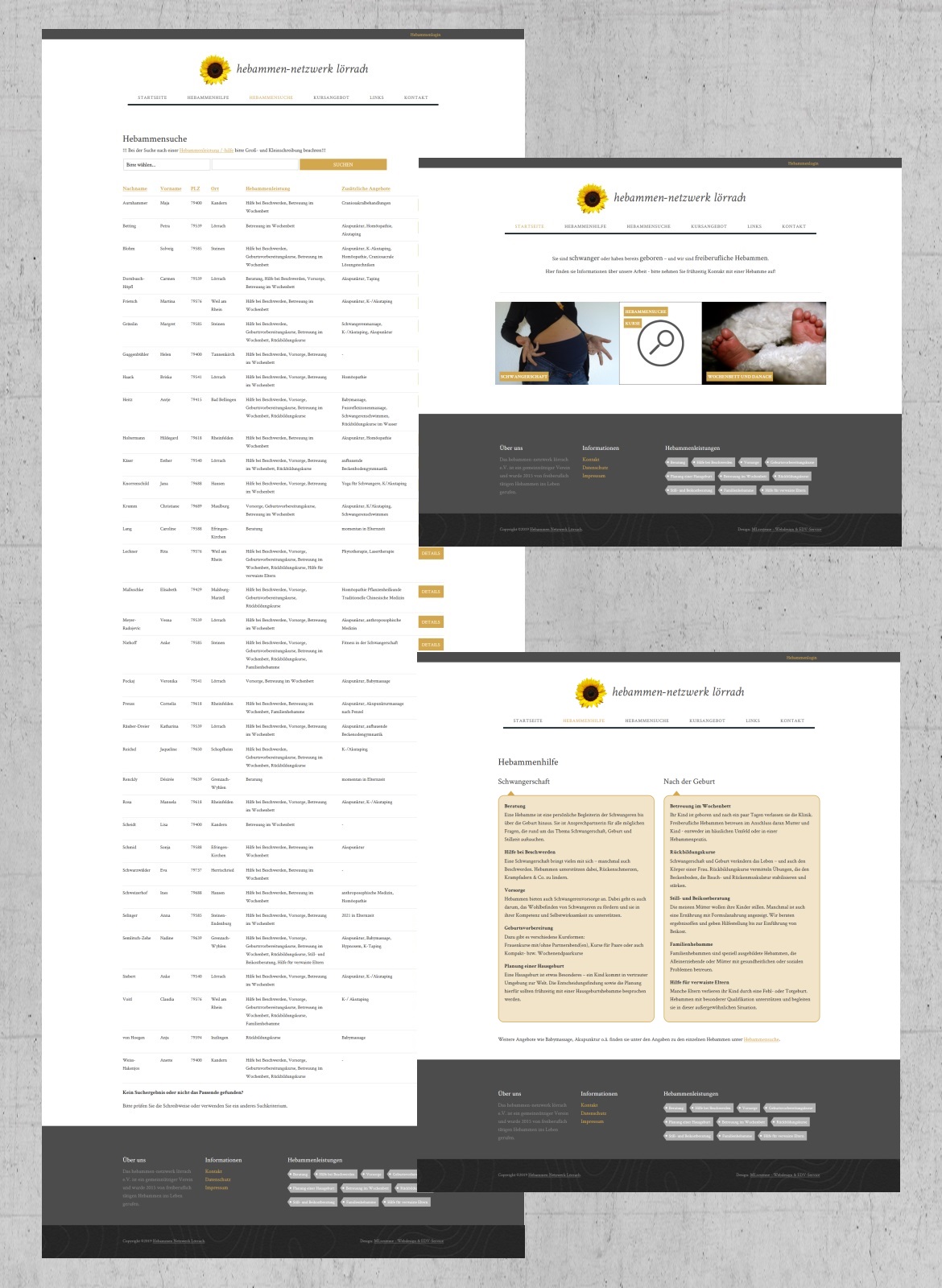 Webdesign-Referenz: hebammen-netzwerk lörrach e.V. (Redesign aus Okt. 2019, realisiert mit Contao 3.5)